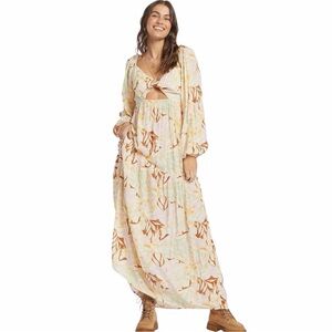 ROXY On Holiday Long-Sleeve Maxi Dress Twist Front with Cutout, XS